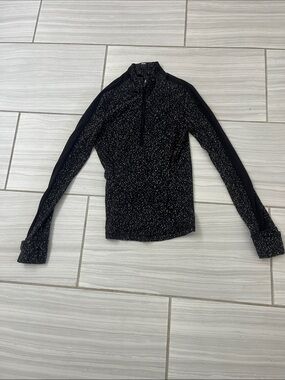 lululemon athletica Black Speckled Quarter-Zip Long Sleeve
